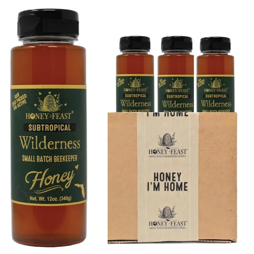 Miniatura 29 de Honey Feast, Miel de Flor Silvestre, 12 Onza
