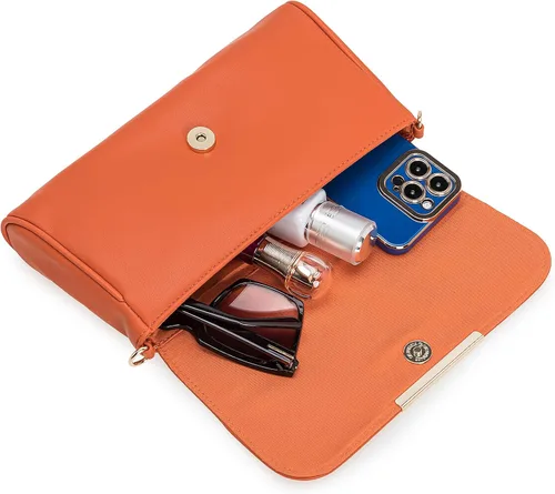 Miniatura 6 de Bolso de mano de lujo para mujer, bolso de mano pequeño y suave de piel sintética