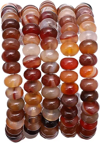 Miniatura 8 de BEADIA Cuentas Facetadas de Piedra Natural Amazonita Rondelle 3x4mm Cuentas Semipreciosas Sueltas para Hacer Joyas 38cm