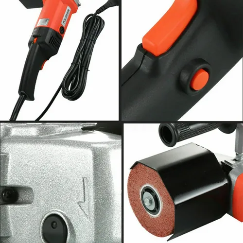 Miniatura 7 de Máquina pulidora eléctrica de pulido de 1400W, máquina de trefilado eléctrico de mano lijadora pulidora para pulido de madera de acero inoxidable