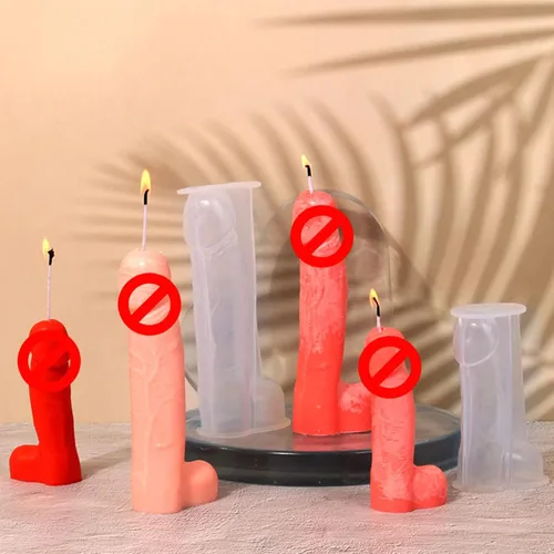 Miniatura 5 de Molde de silicona para hombre, molde reutilizable para velas genitales, decoración de bricolaje, herramientas para hornear para chocolate, dulces