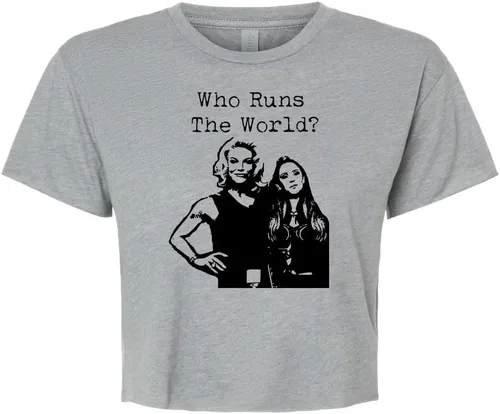 Miniatura 13 de Women's Screen Printed Crop Tee, Shirts With Sayings