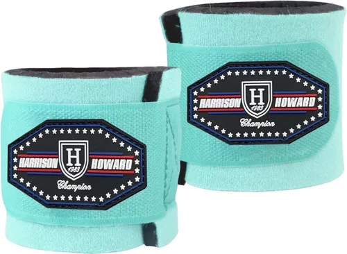 Miniatura 9 de Harrison Howard Envolturas pastern duraderas para caballos absorbentes y transpirables de protección contra impactos, se venden en pares, color negro