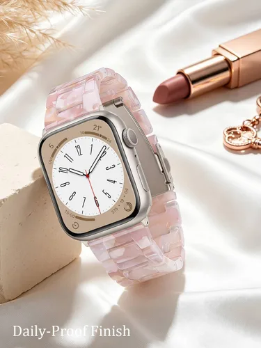 Miniatura 7 de V-MORO - Correas de resina compatibles con Apple Watch Series 11/10/9/8/7 y SE/6/5/4/3/2/1/SE3 de 1.49, 1.57, 1.61, 1.65 pulgadas, correa ligera
