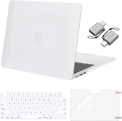 Miniatura 53 de Mosiso Funda para MacBook Air de 13 y 13.6 pulgadas, 2024, 2023 y 2022, M3 A3113, M2 A2681, Touch ID, carcasa rígida, cubierta de teclado, protector