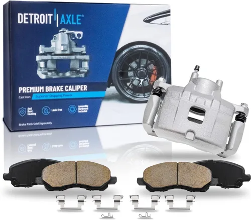 Miniatura 139 de Detroit Axle - Pinza de disco del lado del acompañante + pastillas de freno de cerámica de repuesto para Lexus HS250H Toyota RAV4 Prius V Scion xB