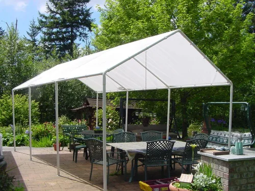 Miniatura 2 de Toldo de poliéster de 0.39 pulgadas de grosor tamaño estándar blanco resistente Dry Top de 8 x 10 pies producto #, 310122