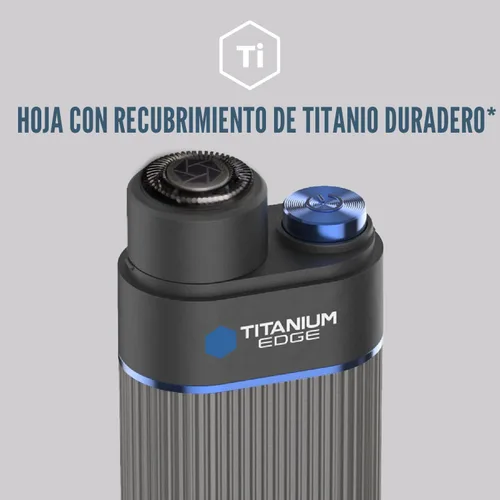 Miniatura 8 de Microtouch Titanium Edge - Recortador de orejas y nariz con doble cabeza de cuchillas rotativas con luz – Resistente al agua – Apto para viajes