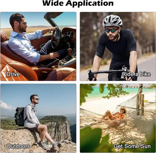 Miniatura 7 de 2 clips polarizados para Ray-Ban Meta Wayfarer y Gen 2 (RW4008/RW4012, talla L, 53-22), clip fotocromático para protección UV Meta Wayfarer Gen 2