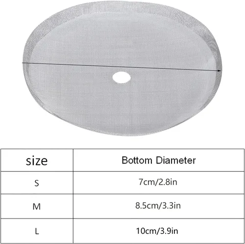 Miniatura 2 de Fdit 5 filtros universales de prensa francesa de acero inoxidable 304 de repuesto para 12 oz / 11.8 fl oz / 4 tazas de prensa francesa