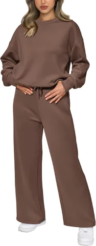 Miniatura 3 de PRETTYGARDEN Conjunto de 2 piezas para mujer, camiseta de manga larga y pantalones largos para otoño, conjunto de chándal