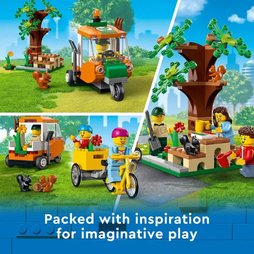 Miniatura 3 de LEGO City Picnic in The Park 60326 Kit de construcción para niños de 5 años en adelante; incluye 3 minifiguras y 2 figuras de ardilla (147 piezas)