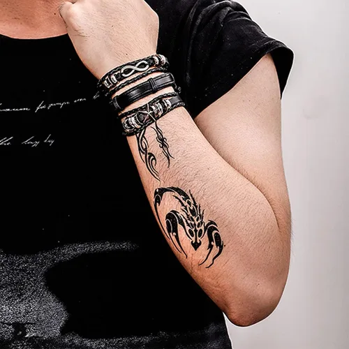 Miniatura 2 de Pulsera de cuero trenzada ajustable para hombres y mujeres