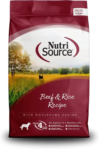 Miniatura 9 de NutriSource Alimento seco para perros, carne de res y arroz, 4 libras