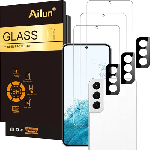 Miniatura 20 de Ailun Protector de Pantalla de Vidrio para Galaxy S25 Ultra [6.9 Pulgadas] 3Pack + 3Pack Lente de Cámara de Vidrio Templado Desbloqueo por Huella