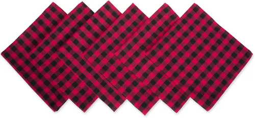 Miniatura 11 de DII Juego de servilletas de algodón lavable a máquina, básico diario, 20x20, rayas bajas, 6