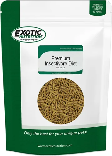 Miniatura 9 de Dieta de insectívoros premium (1.25 libras) – Dieta saludable y nutritiva a base de pollo, alta en proteínas, para planeadores de azúcar, erizos