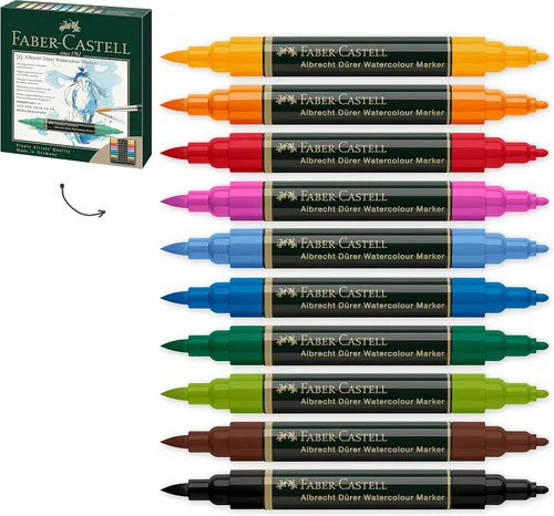 Miniatura 7 de Faber-Castell Albrecht Durer - Marcadores de acuarela Plein Air, cartera de 5, marcadores de acuarela para artistas