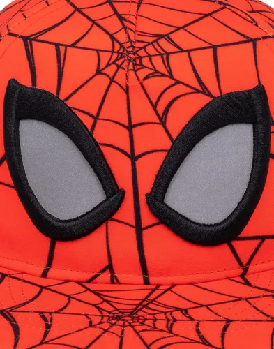 Miniatura 6 de Marvel Spider-Man - Gorra de verano para niños, diseño de tela de araña roja, gorra gráfica de superhéroe de Spiderman, gorro con cierre ajustable