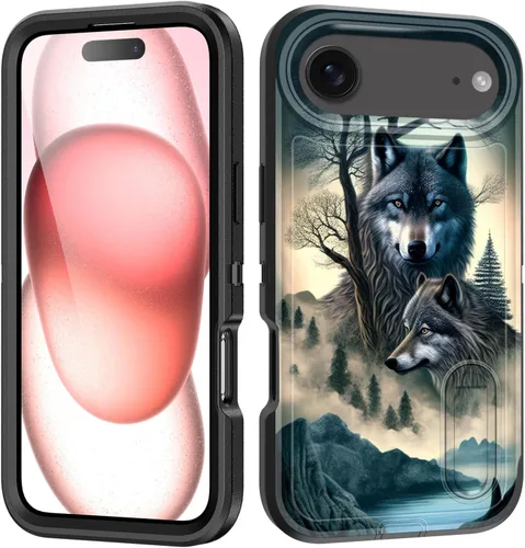 Miniatura 163 de Funda para iPhone Air con soporte integrado, a prueba de golpes, polvo y caídas, 3 capas, grado militar, funda protectora para iPhone Air de 6.5