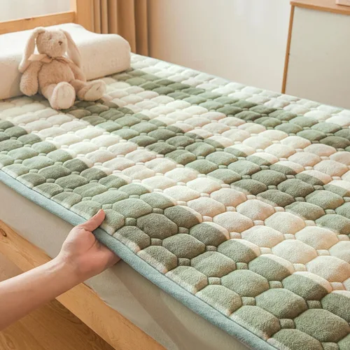 Miniatura 8 de Colchón de futón japonés, 35.43 x 78.74 pulgadas, colchón portátil doble individual tatami colchoneta para dormir, colchón enrollable de 0.8 in