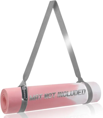 Miniatura 9 de A AZURELIFE Premium 2 en 1 correa para esterilla de yoga, ajustable antideslizante para transportar esterilla de yoga, se dobla como bandas