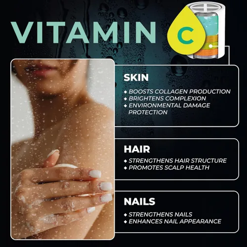 Miniatura 7 de AquaHomeGroup Cartucho de filtro de ducha con vitamina C E y A con aroma a menta, reduce el cloro y la cloramina, apoya la piel y el cabello, se