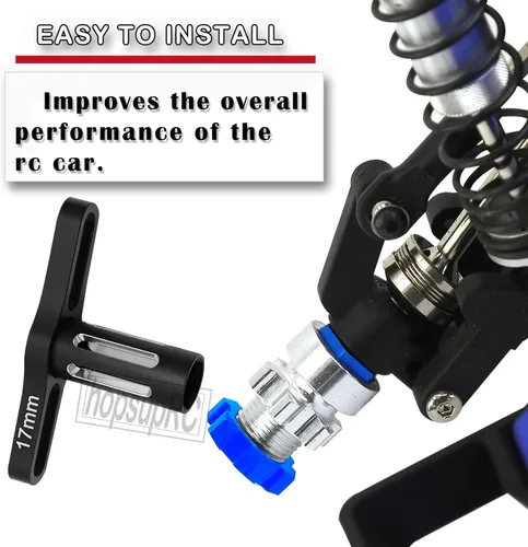 Miniatura 3 de Upgrades Part para 1/10 Slash Rustler Stampede Bandit 4WD 2wd, adaptadores de cubo hexagonal de aluminio de 0.472 in a 0.669 in con desplazamiento