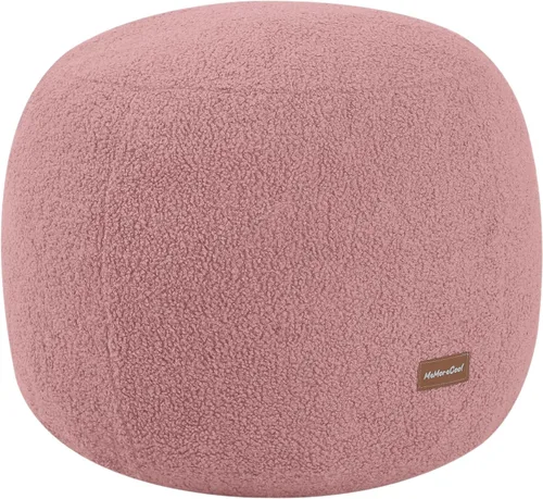 Miniatura 16 de MeMoreCool Puf Otomano Redondo Relleno Reposapiés, Puf de Piso Reposapiés con Relleno de Trozos de Espuma Suave, Otomano Redondo Pequeño Reposapiés