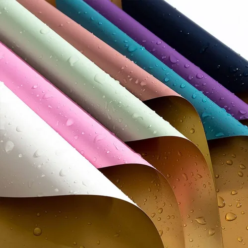 Miniatura 3 de Featuman Papel de regalo floral impermeable, 22 x 22 pulgadas, papel de doble cara para ramo de flores frescas, embalaje de regalo, suministros