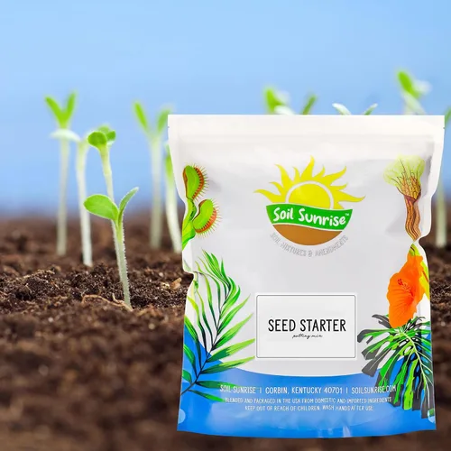 Miniatura 2 de Soil Sunrise Mezcla de inicio de semillas totalmente naturales (8 cuartos de galón) Mezcla de semillas de grado experto para macetas, hierbas