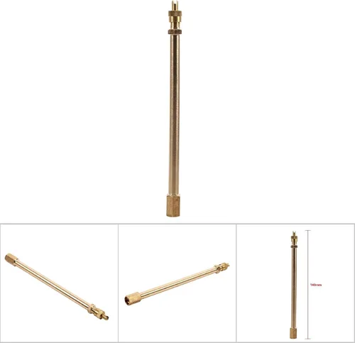 Miniatura 2 de Keenso Adaptador de extensión de válvula de neumático automático de latón, extensor de vástago de neumático de inflado para motocicleta, bicicleta