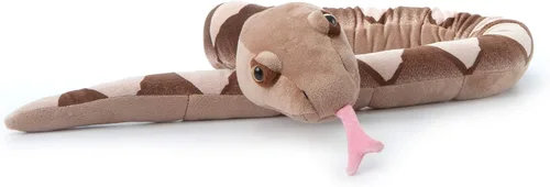 Miniatura 5 de The Petting Zoo Peluche de serpiente Copperhead, regalos para niños, juguete de peluche de serpiente de 54 pulgadas