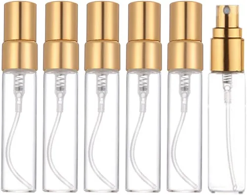 Miniatura 5 de Mini atomizador recargable transparente de 0.2 fl oz, botella de perfume de viaje, botella vacía hidratante para fiesta, herramienta de maquillaje