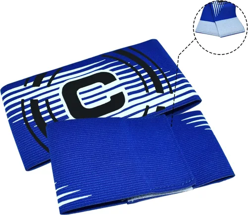 Miniatura 2 de Sports Captain C Armband - Brazalete elástico unisex para capitán de fútbol, ajustable, para jugadores de fútbol al aire libre, para jóvenes
