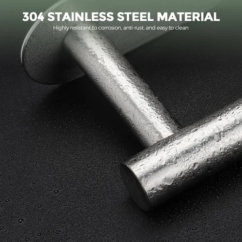 Miniatura 2 de Paquete de 2 soportes adhesivos para rollos de papel higiénico - Acero inoxidable SUS304 níquel cepillado, soporte para papel higiénico a prueba