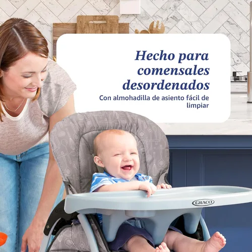 Miniatura 3 de Graco Made2Grow - Silla alta convertible 5 en 1, asiento ajustable de bebé a niño pequeño, Hudson