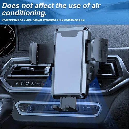 Miniatura 5 de Soporte de Teléfono para Coche con Montaje, Rotación de 360° Soporte de Teléfono Ajustable para Vehículo con Clip de Gancho de Metal, Soporte