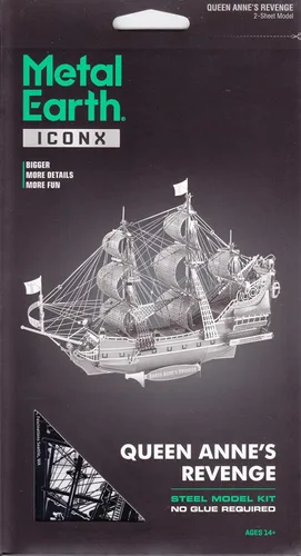 Miniatura 6 de Fascinations barco de juguete de metal 3D ICONX Queen Anne`s Revenge