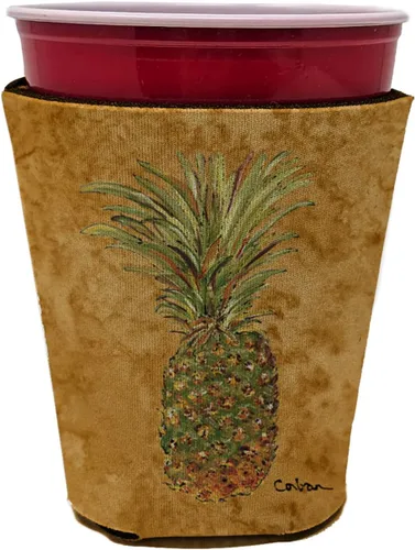 Miniatura 39 de Caroline's Treasures 8654MUK Pineapple Ultra Hugger para latas delgadas para latas delgadas, funda para enfriar, lavable a máquina, funda para Piña
