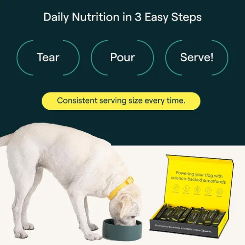 Miniatura 8 de POP-Topper - Comida para perros – Polvo multivitamínico para perros de 35 libras en adelante – Deliciosa base de caldo de huesos con 6