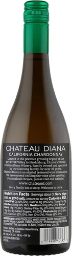 Miniatura 2 de Chateau Diana Cero alcohol California Chardonnay