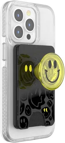 Miniatura 2 de PopSockets Cartera de teléfono con agarre expandible y anillo adaptador para MagSafe, soporte para tarjetas de teléfono, compatible con carga