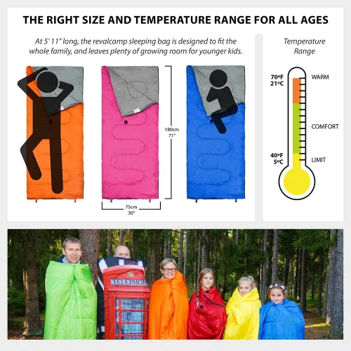 Miniatura 5 de Bolsa de dormir para uso en interiores y exteriores. Ideal para niños, niñas, adolescentes y adultos. Estas bolsas ultraligeras y compactas son