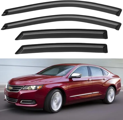 Miniatura 120 de YQAUTEC Viseras de Ventana Protectores de Lluvia para Honda Civic 2022 2023 2024 2025 2026, Deflectores de Viento de Ventilación de Ventana Fuera