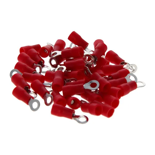 Miniatura 4 de Heyiarbeit Pre aislado tipo anillo cobre engarzado terminales RV1.25-3.2 alambre engarzado terminales conectores para bricolaje cableado eléctrico