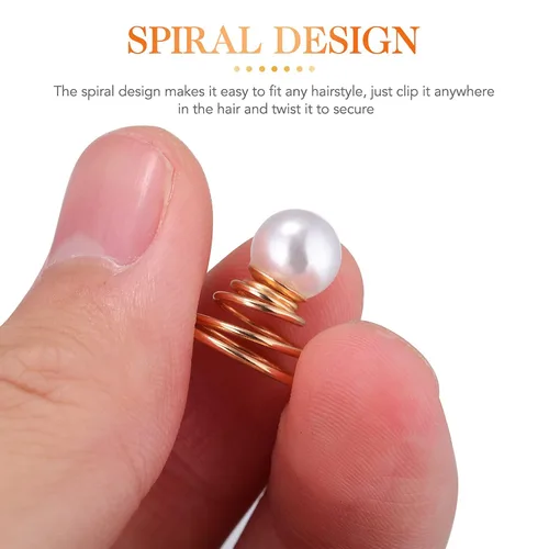 Miniatura 2 de 12 horquillas espirales para el cabello, espirales, espirales, espirales, espirales, joyería en espiral, clip para boda, fiesta nupcial, cumpleaños