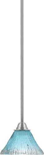 Miniatura 292 de Toltec Lighting Paramount - Mini colgante de 1 luz en acabado negro mate con cristal de arte perla de 7 pulgadas y estilo negro