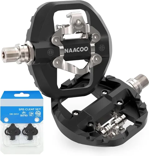 Miniatura 6 de NAACOO Tacos de bicicleta compatibles con pedales Shimano SPD y Look X-Track para zapatos de ciclismo de interior, ciclismo de montaña al aire SH -51