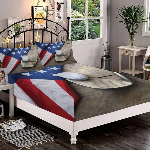 Miniatura 15 de Juego de sábanas bajeras decorativas de tamaño King, sábana bajera de Narval con bolsillos profundos y 2 fundas de almohada, juego de ropa de cama